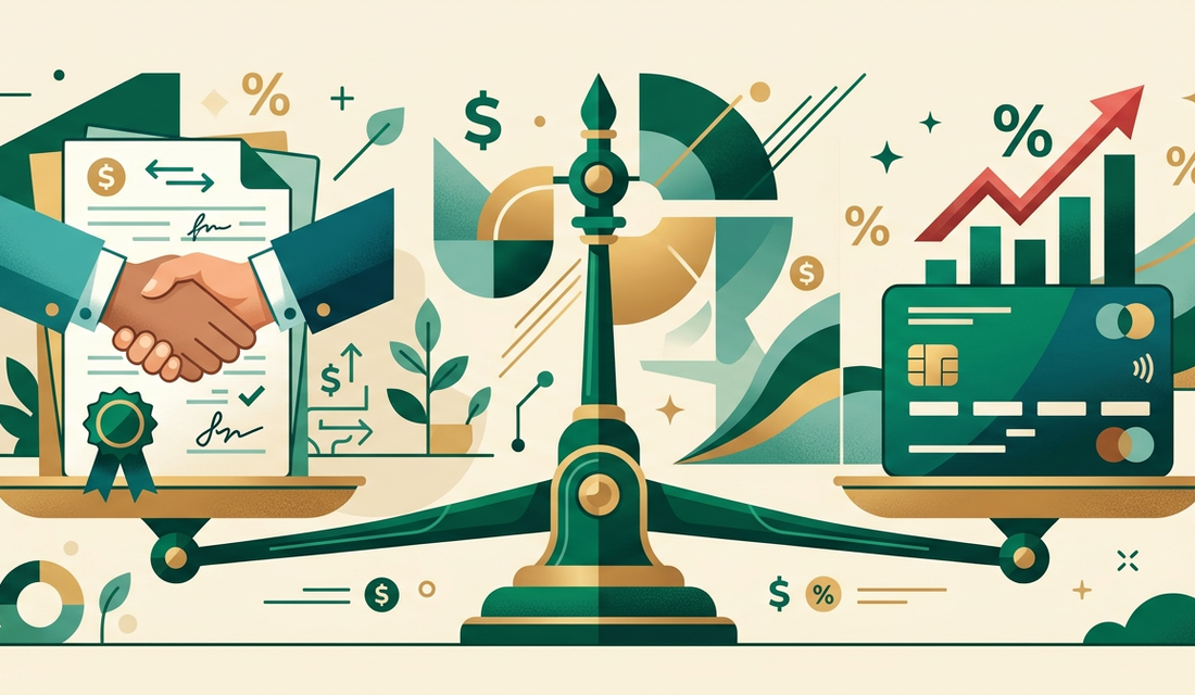 Personal loan versus credit card debt comparison